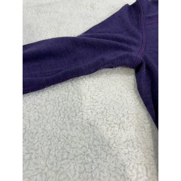 Smartwool Purple 1/4 Zip Pullover Size Small - Picture 4 of 7